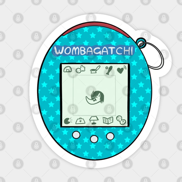 Wombagatchi Emo Fetus Blue Sticker by FarZoosme
